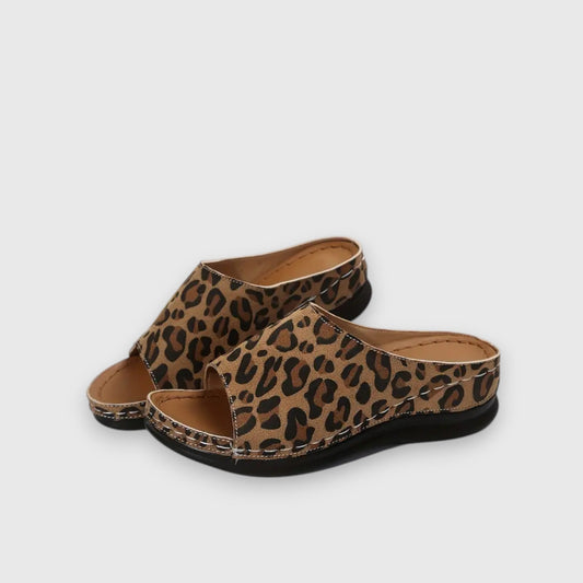 Tina - Sandalias de leopardo